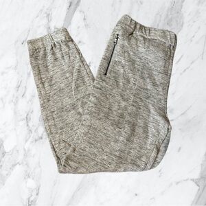 20 JBrand Grey Zipper Pocket Pleated Sweatpant Jogger Women Size L🩶